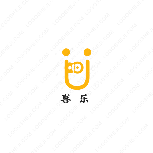 潮音乐logo设计