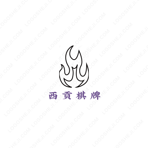 蝴蝶心中的花logo设计