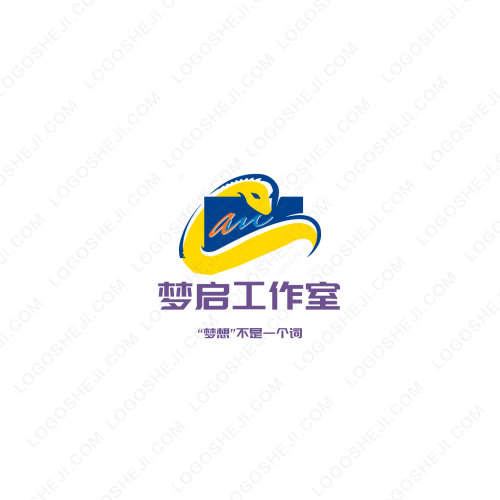 白雪美术logo设计
