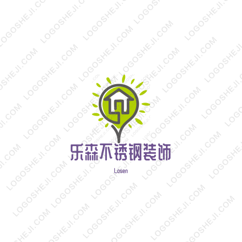Luck小小生活屋logo设计