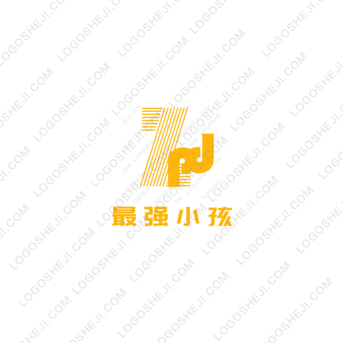 两个娃娃logo设计