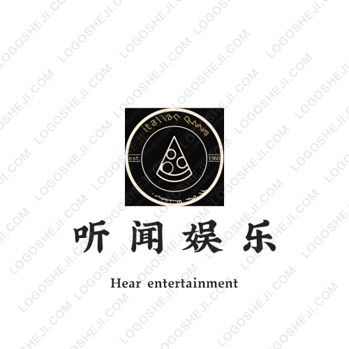 叶子听音乐logo设计