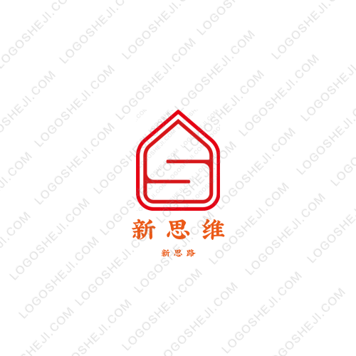 高兴的吃货logo设计