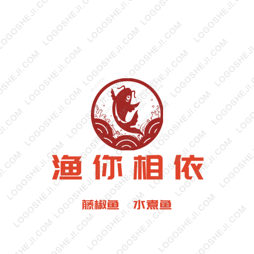 渔你相依logo设计
