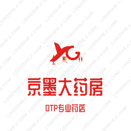京墨大药房logo设计