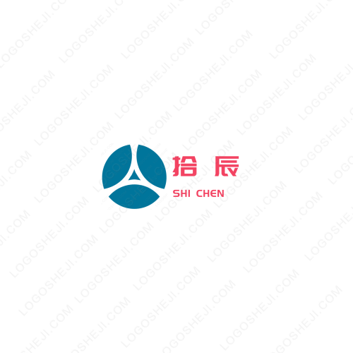 几何水电logo设计