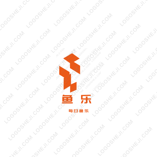 鱼乐logo设计