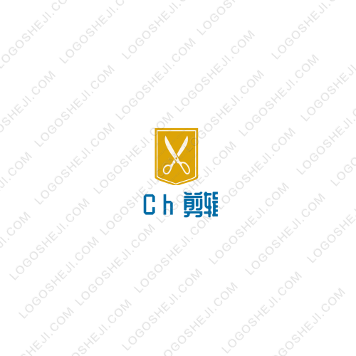 Ch剪辑logo设计