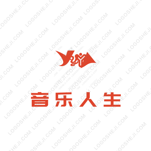 音乐人生logo设计